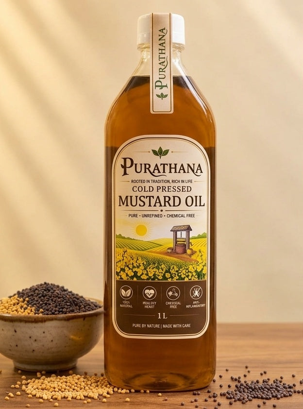 Cold Pressed Mustard Oil 1 Litre Bottle