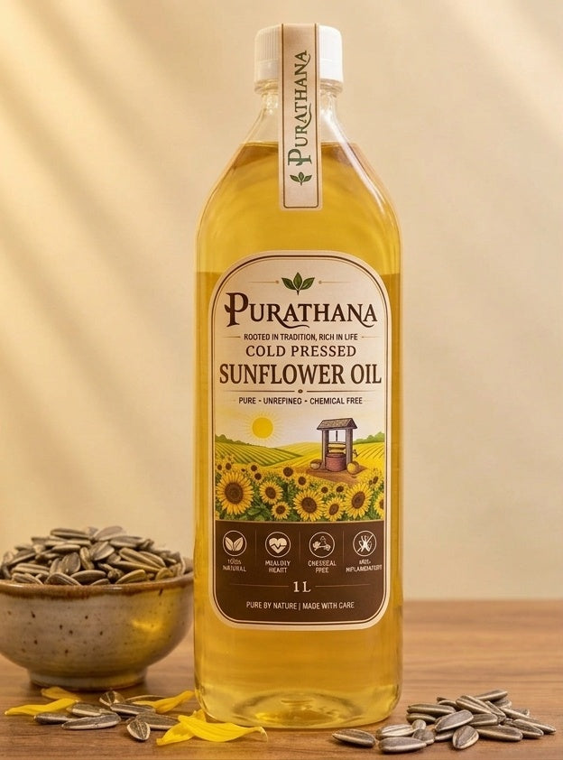 Cold Pressed Sunflower Oil 1 Litre Bottle