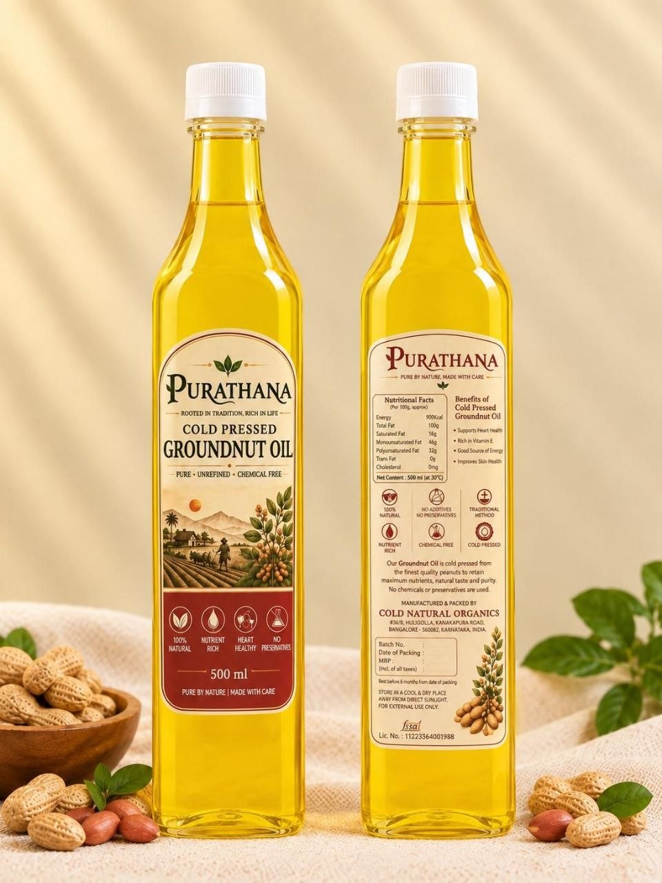 Cold Pressed Groundnut Oil